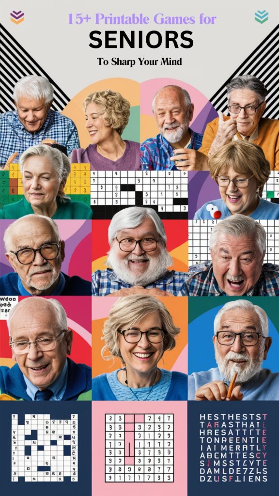 Brain Games for Seniors Printable