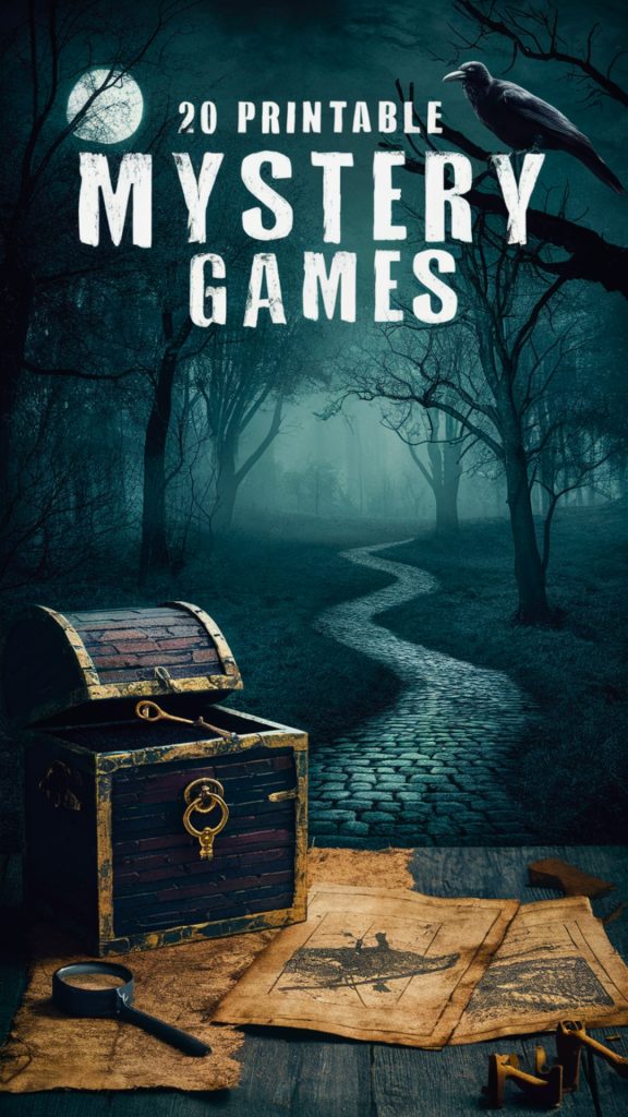 20 Printable Mystery Games