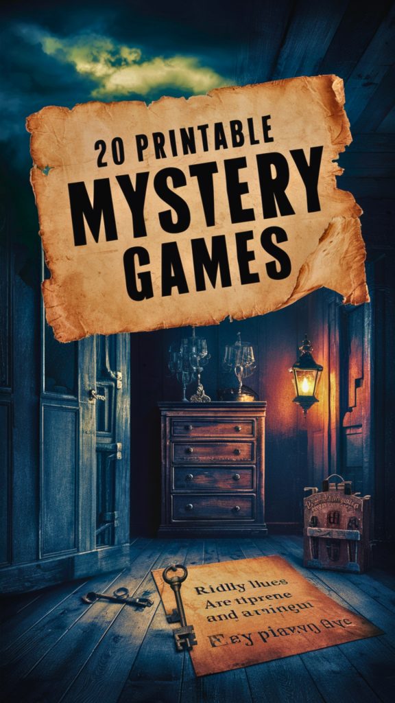 20 Printable Mystery Games