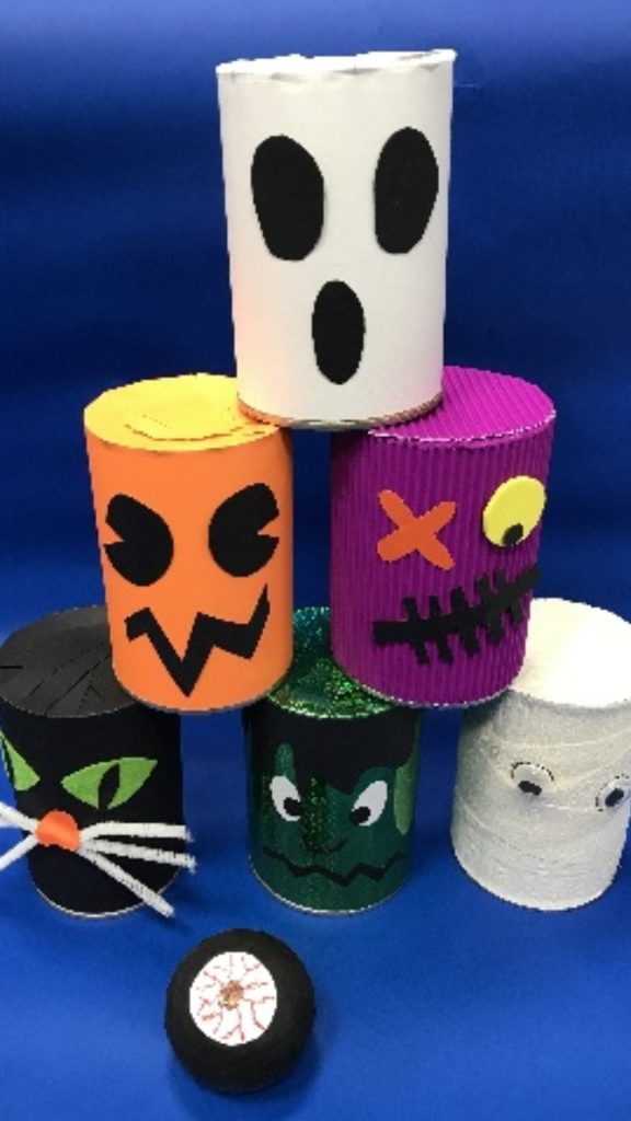 Painted Tin Can Bowling