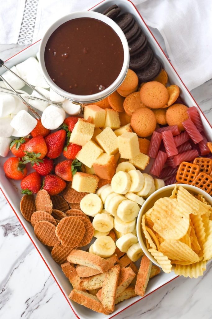 Chocolate Fondue Platter