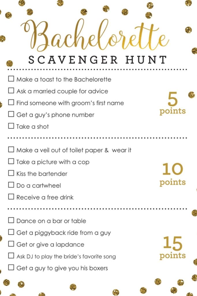 bachelorette party ideas
