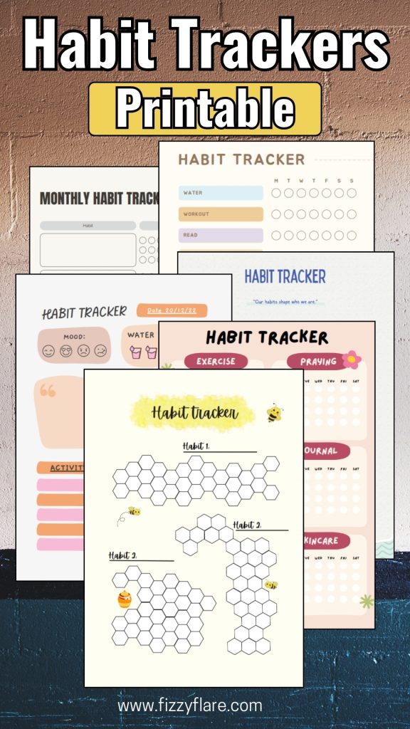Habit Trackers Printable