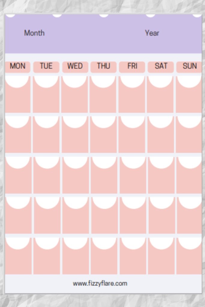 blank calendar