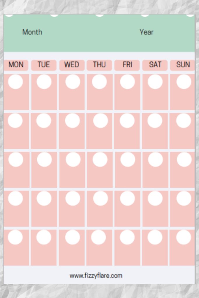blank calendar