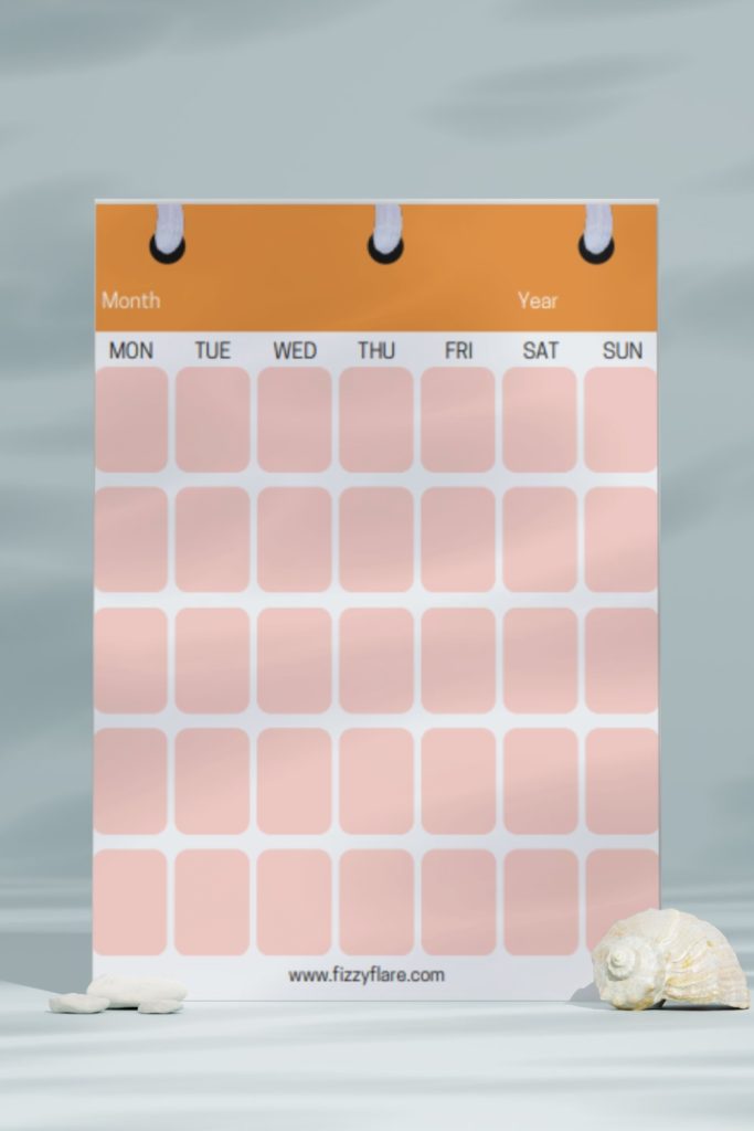 blank calendar