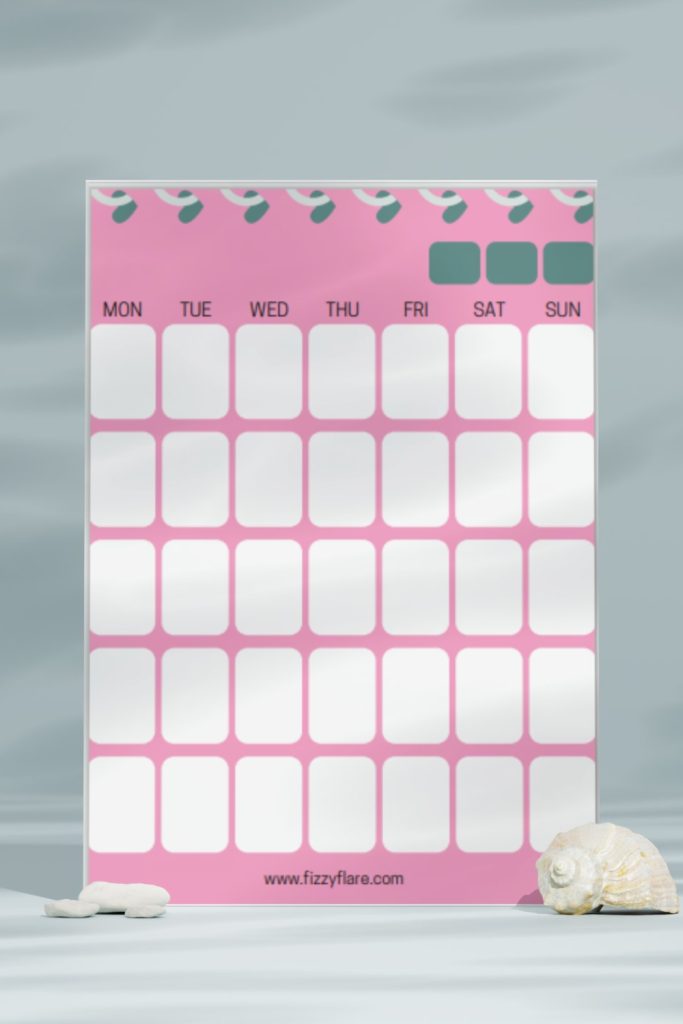 blank calendar