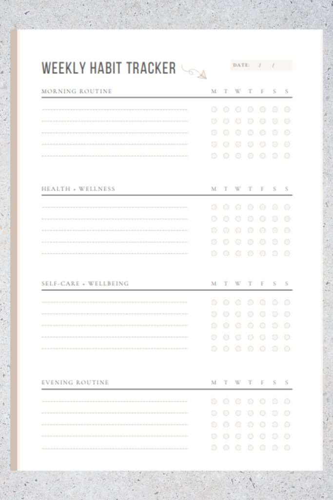 Habit Trackers Printable