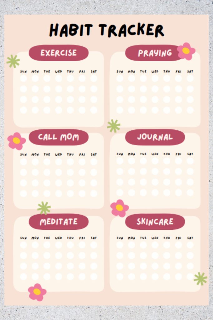 Habit Trackers Printable