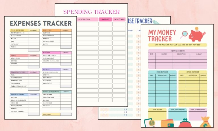 Expense Tracker Printable