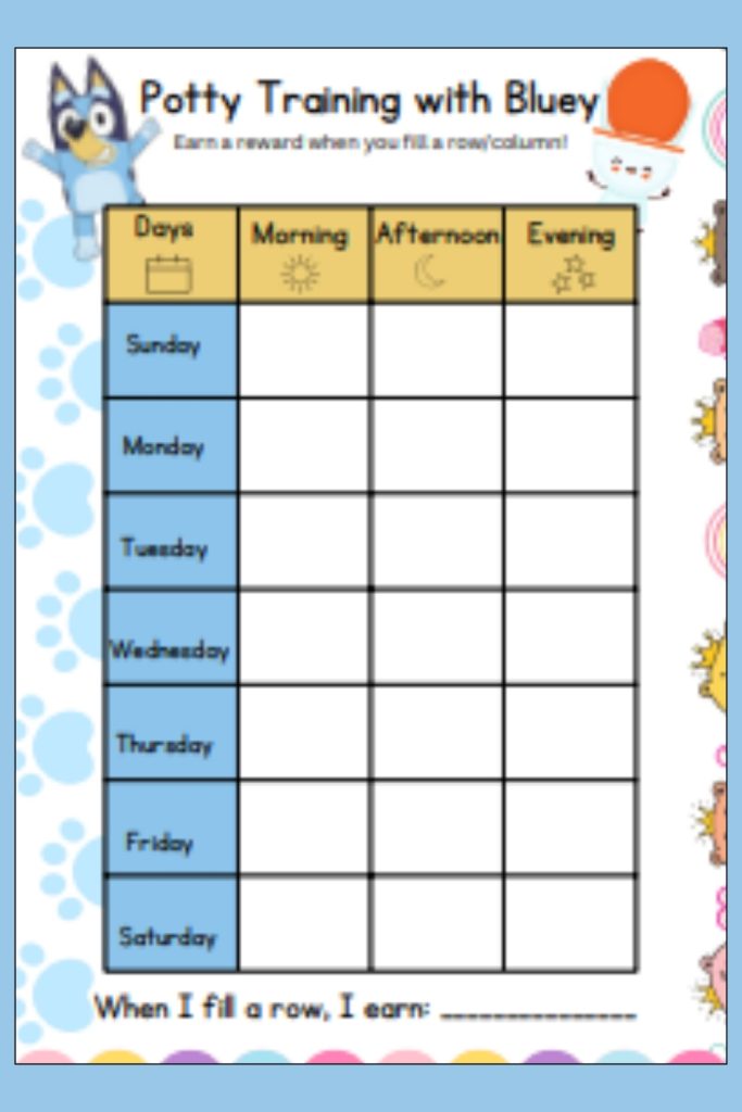 Potty Training Chart