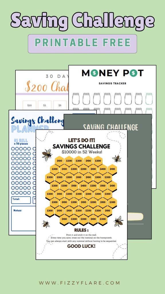 Saving Challenge Printable Free