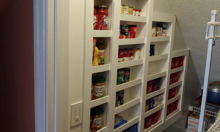 2025 Best DIY Storage Idea: Recessed Shelves Between Studs