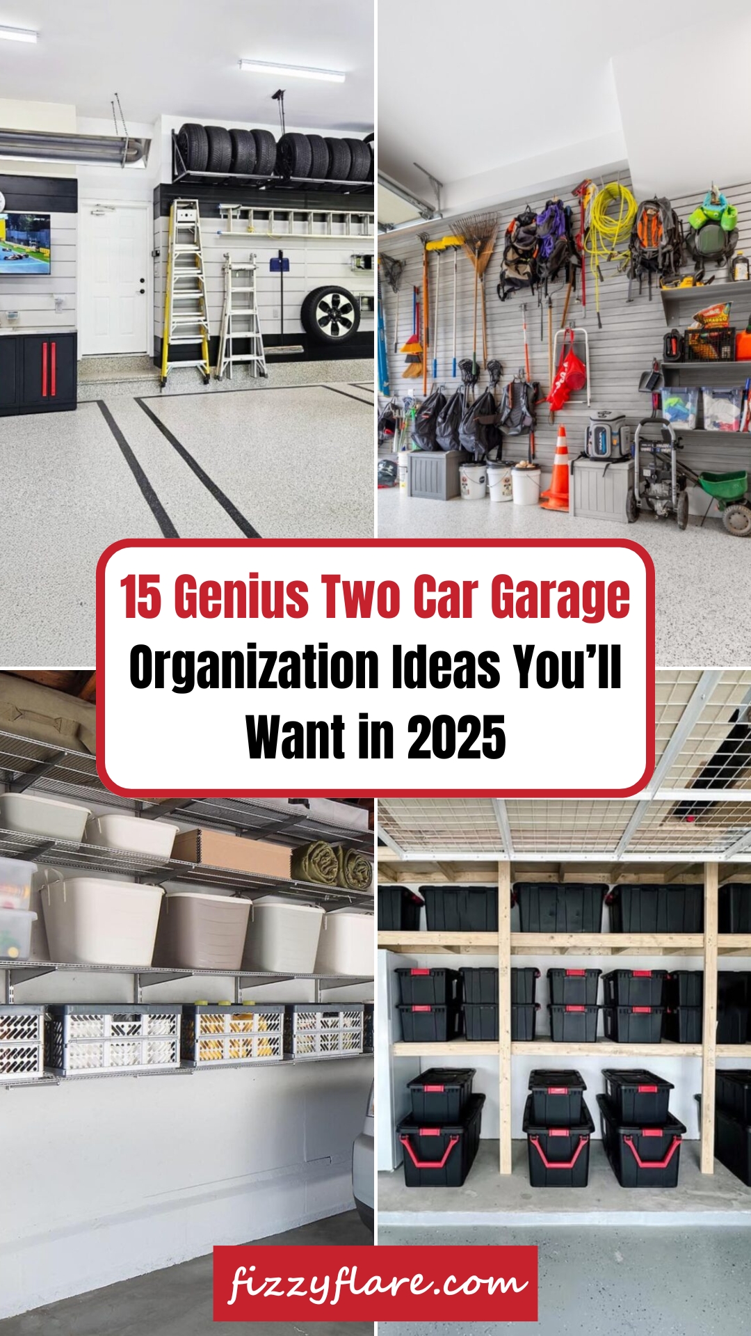 15 Two Car Garage Organization Ideas for 2025 – Fizzy Flare