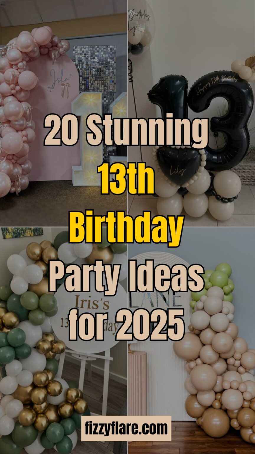 20 Stunning 13th Birthday Party Ideas For 2026 Fizzy Flare 13th Birthday Party Ideas 864x1536 